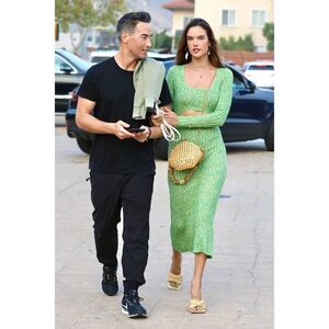 AFRM Vibrant Green Knit Midi Dress